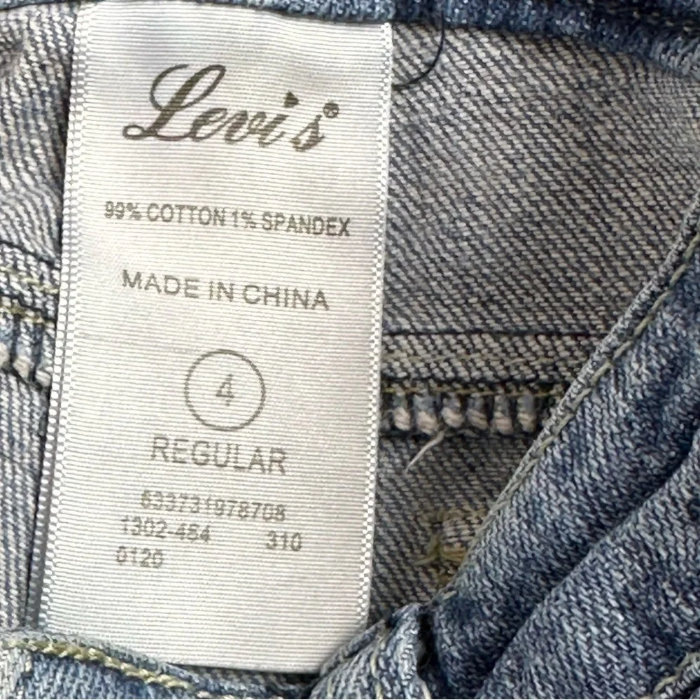 Levi's Jeans Flare Fit Kids 4 Regular Jeans Sparkle Buttons Flap Pockets